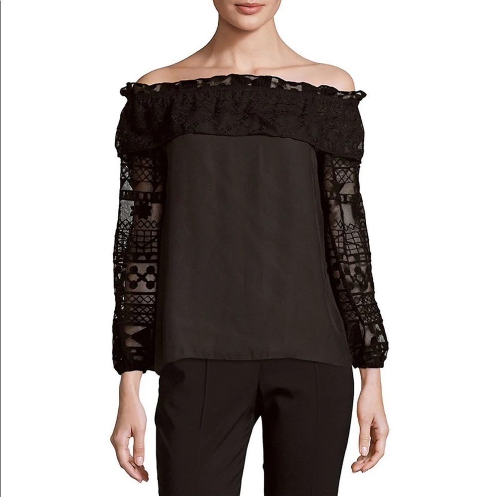 Parker Embroidered Off-The-Shoulder Top